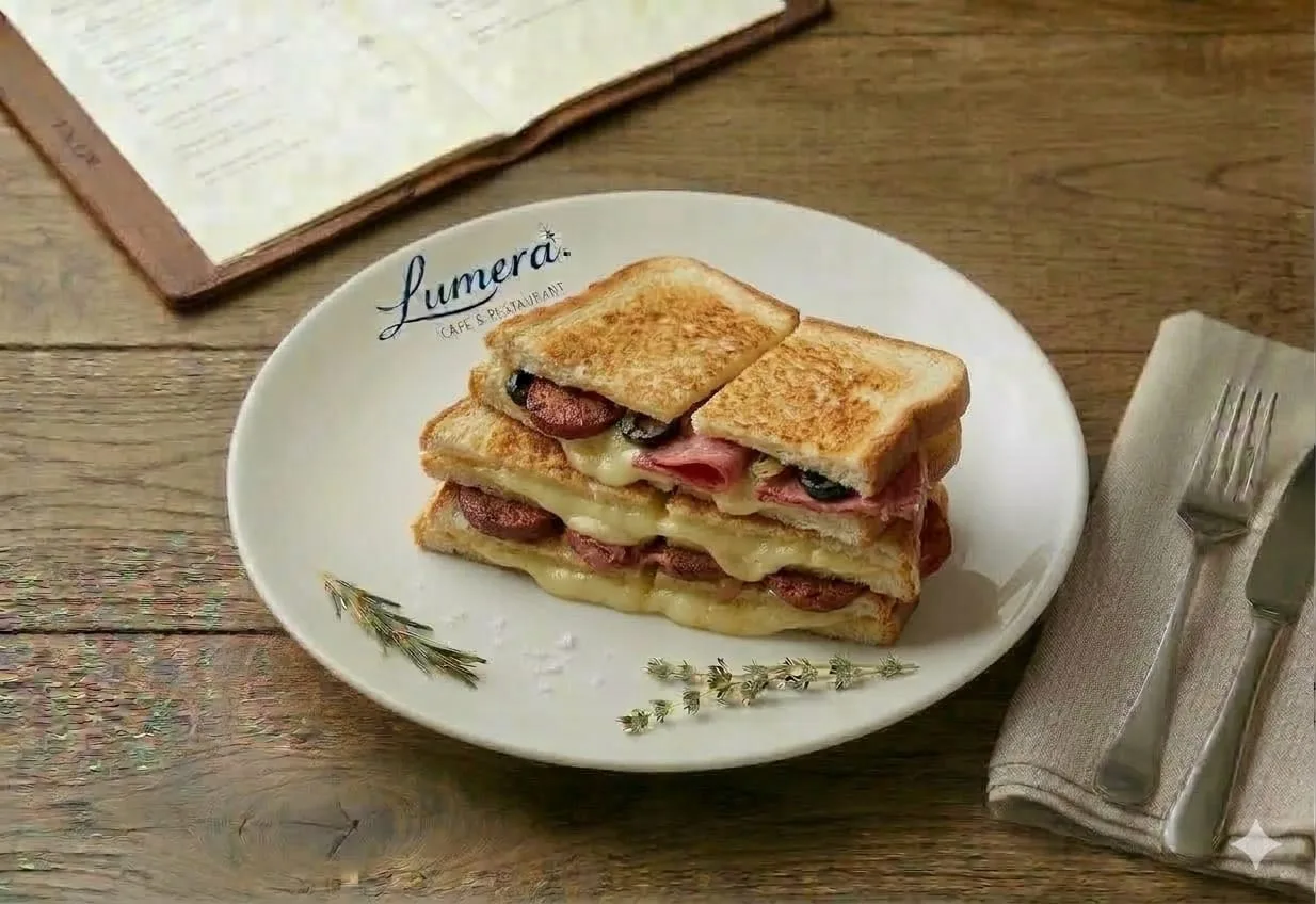 Sucuk kaşar tost